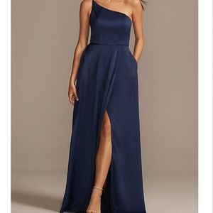 Navy blue bridesmaid dress